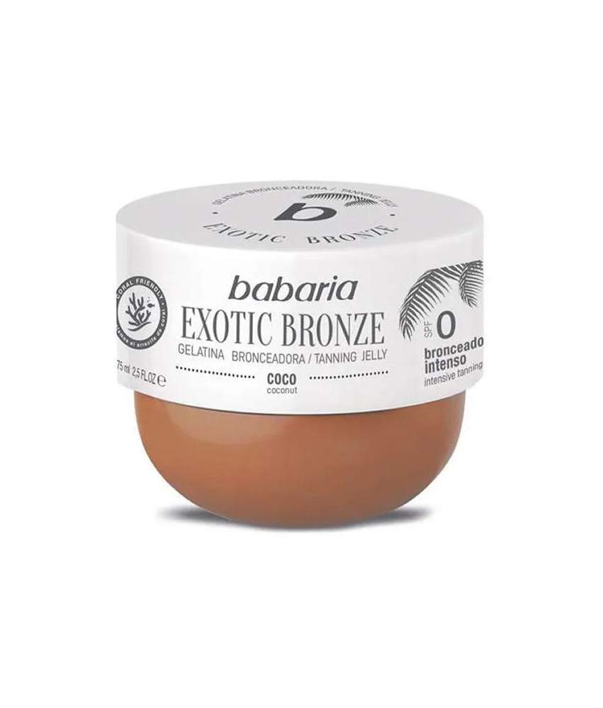 Bronzage exotique avec Gel Bronzant Coco SPF0 Babaria 75ml
