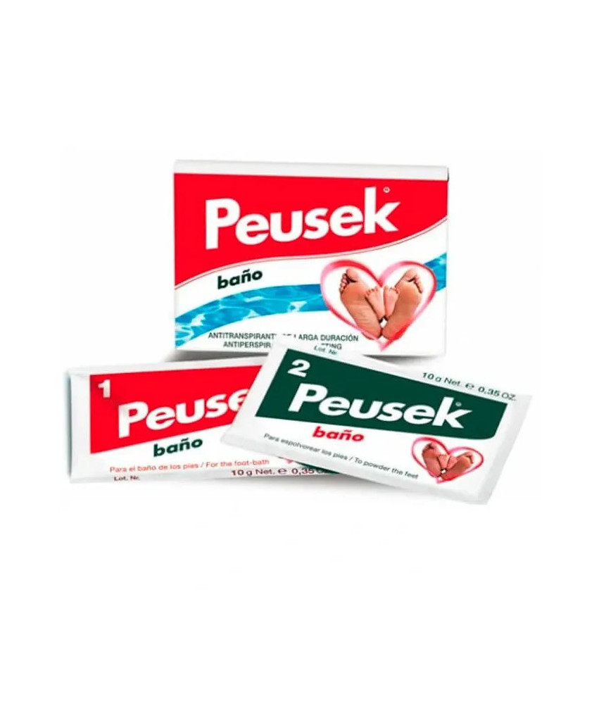 Bain de pieds antitranspirant Peusek - 2 sachets 20g