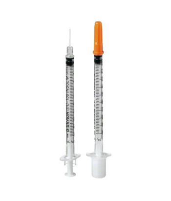 Seringue à insuline 1ml 0,33x12mm - Lot de 10 unités