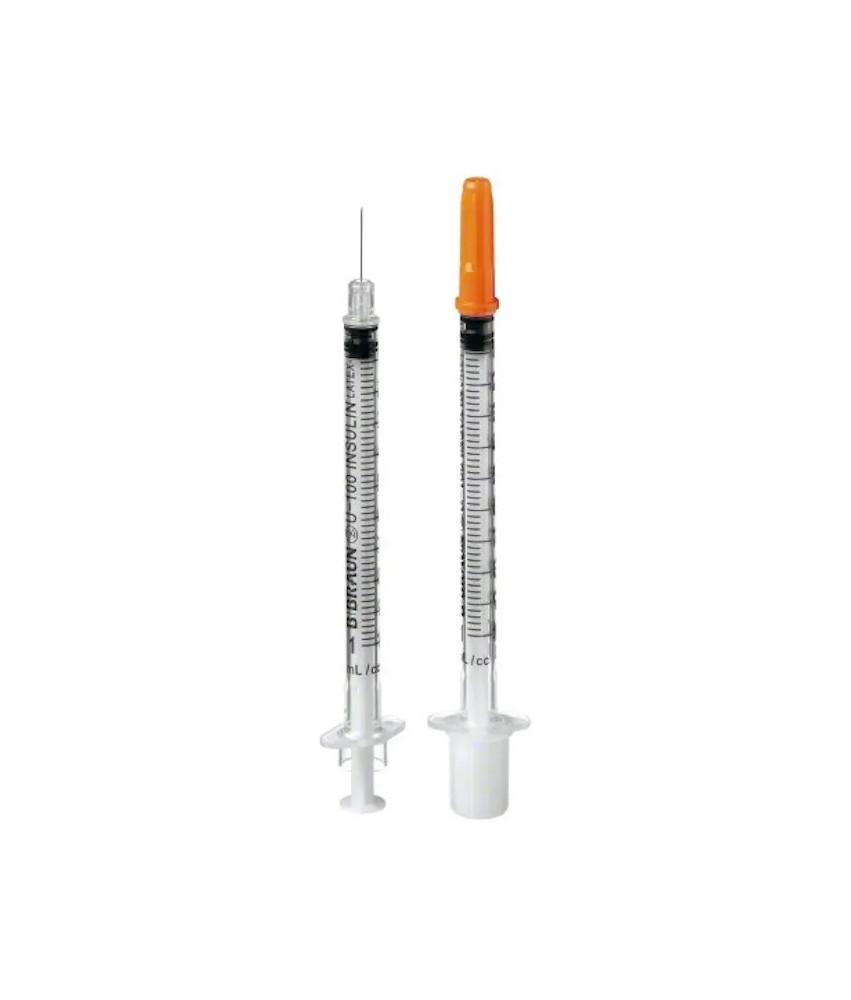 Seringue à insuline 1ml 0,33x12mm - Lot de 10 unités