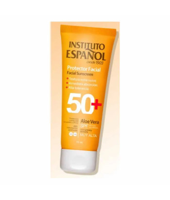 Protégez votre peau avec l'écran solaire facial à l'Aloe Vera SPF50 - 75ml