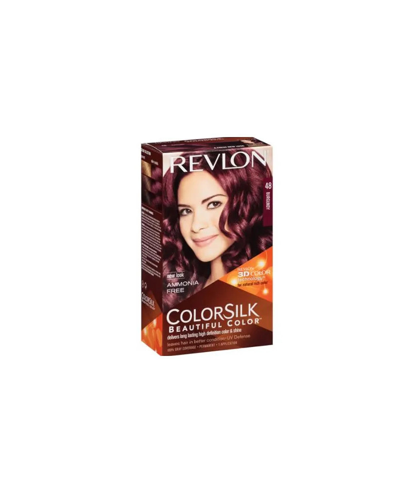 Revlon Colorsilk Sans Amoniaque 48 Burgundy - Couleur Vibrante