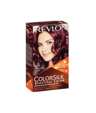 Revlon Colorsilk Sans Amoniaque 48 Burgundy - Couleur Vibrante