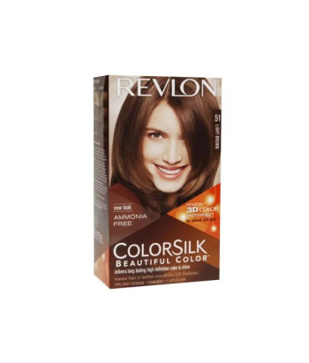 Revon Colorsilk Sans Amoniaque 51 Light Brown - Coloration naturelle et sans ammoniaque