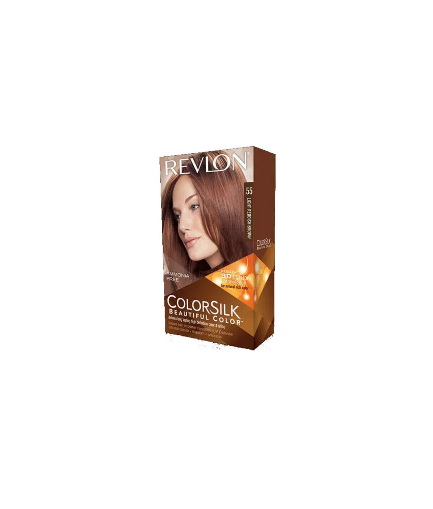 Revlon Colorsilk Sans Ammoniaque 55 Châtain Clair Cuivré