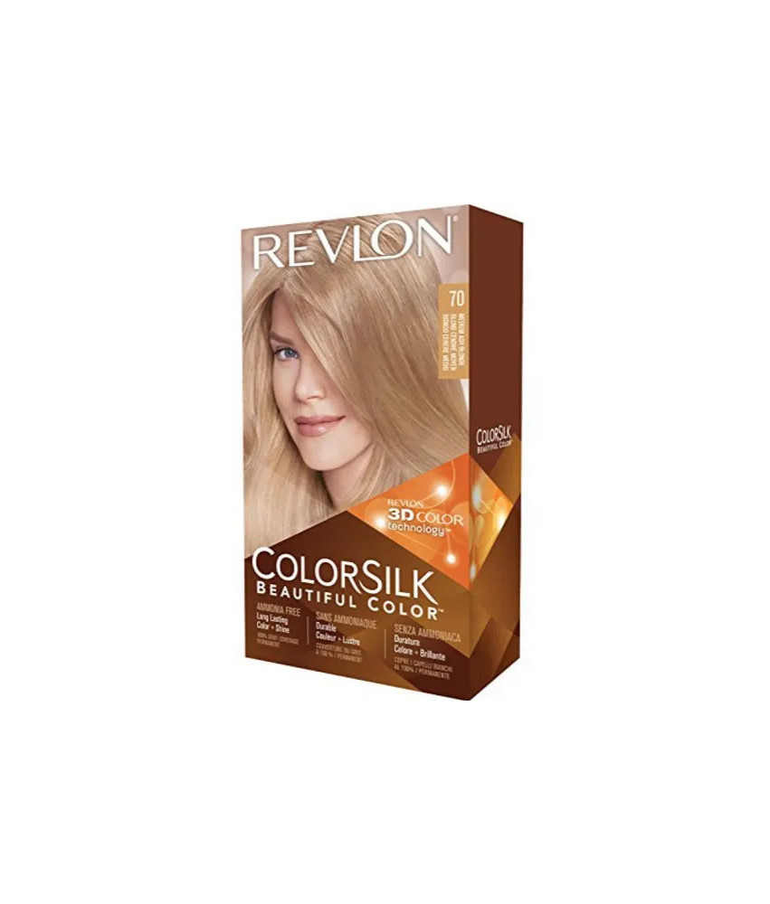 Revlon Colorsilk Sans Ammoniaque 70 Blond Cendré Moyen