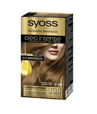 Coloration Capillaire Permanente Syoss Oleo Intense 8-60 Blond Miel