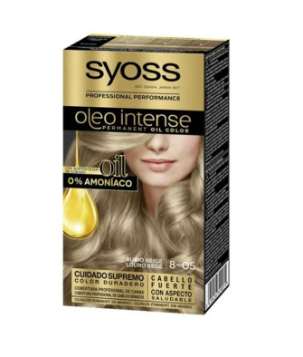 Coloration Capillaire Permanente Syoss Oleo Intense 8-05 Blond Beige