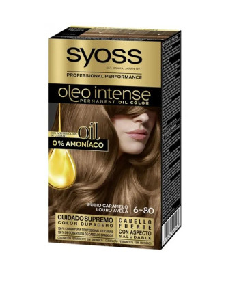 Coloration Cheveux Syoss Oleo Intense 6-80 Blond Caramel