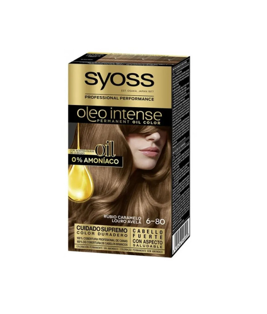 Coloration Cheveux Syoss Oleo Intense 6-80 Blond Caramel