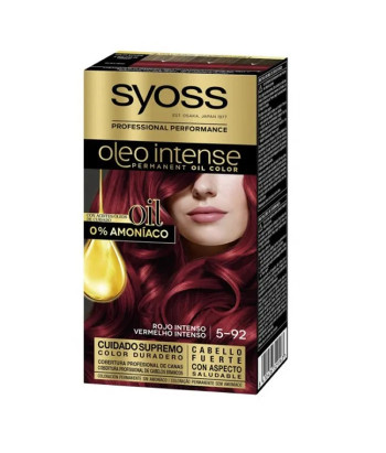 Coloration capillaire permanente Syoss Oleo Intense 5-92 Rouge Intense