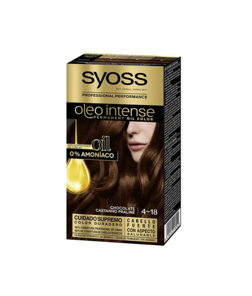 Coloration Capillaire Permanente Syoss Oleo Intense 4-18 Chocolat