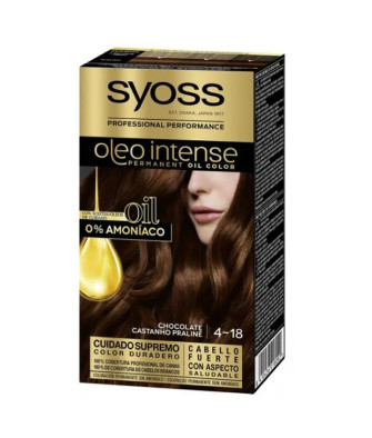 Coloration Capillaire Permanente Syoss Oleo Intense 4-18 Chocolat