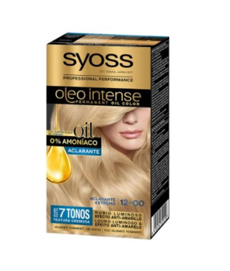 Coloration capillaire permanente Syoss Oleo Intense 12-0 - Blonde Ultra Clair