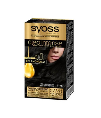 Coloration Cheveux Syoss Oleo Intense 1-10 Noir Profond