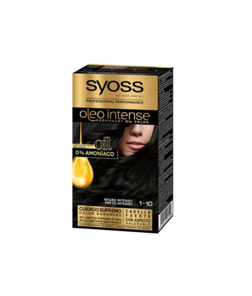 Coloration Cheveux Syoss Oleo Intense 1-10 Noir Profond