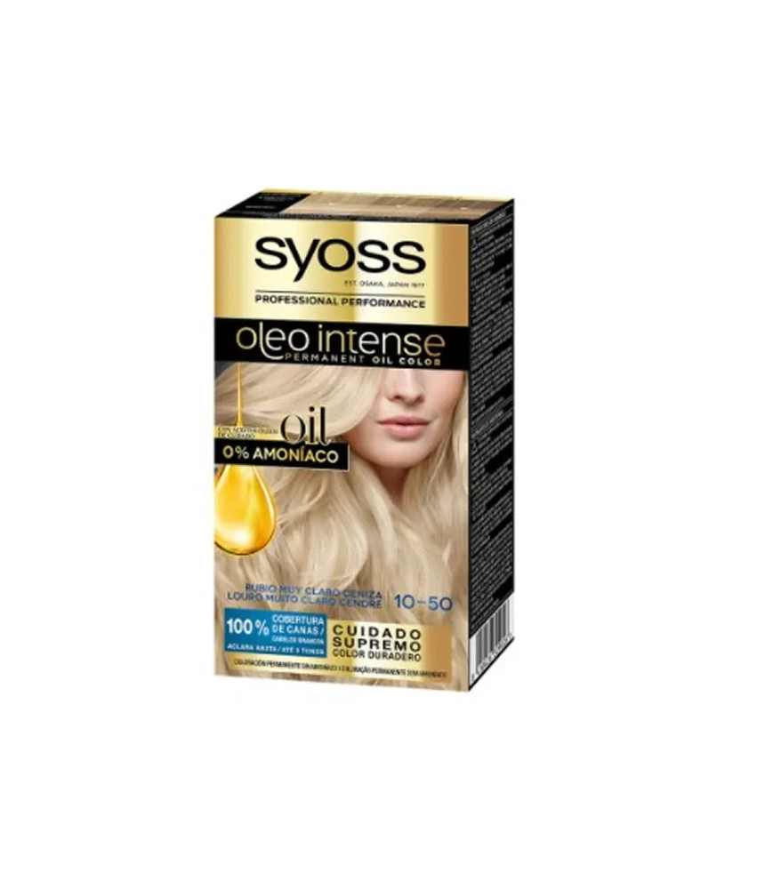 Coloration Cheveux Syoss Oleo Intense 10-50 Blond Cendré Clair