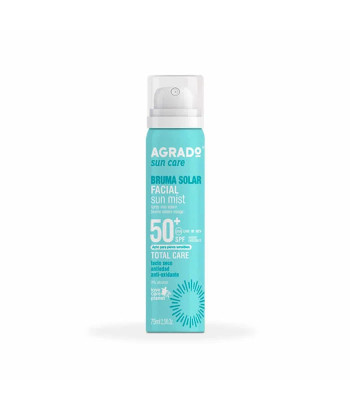 Protégez votre peau avec style grâce au spray solaire facial Agrado SPF50 de 75ml