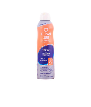 Protection solaire invisible SPF50 pour sportifs - Ecran Sun Lemonoil 250ml