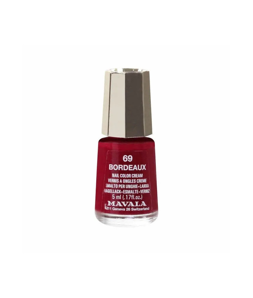 Vernis à ongles Mavala Bordeaux 69 - Couleur intense 5ml