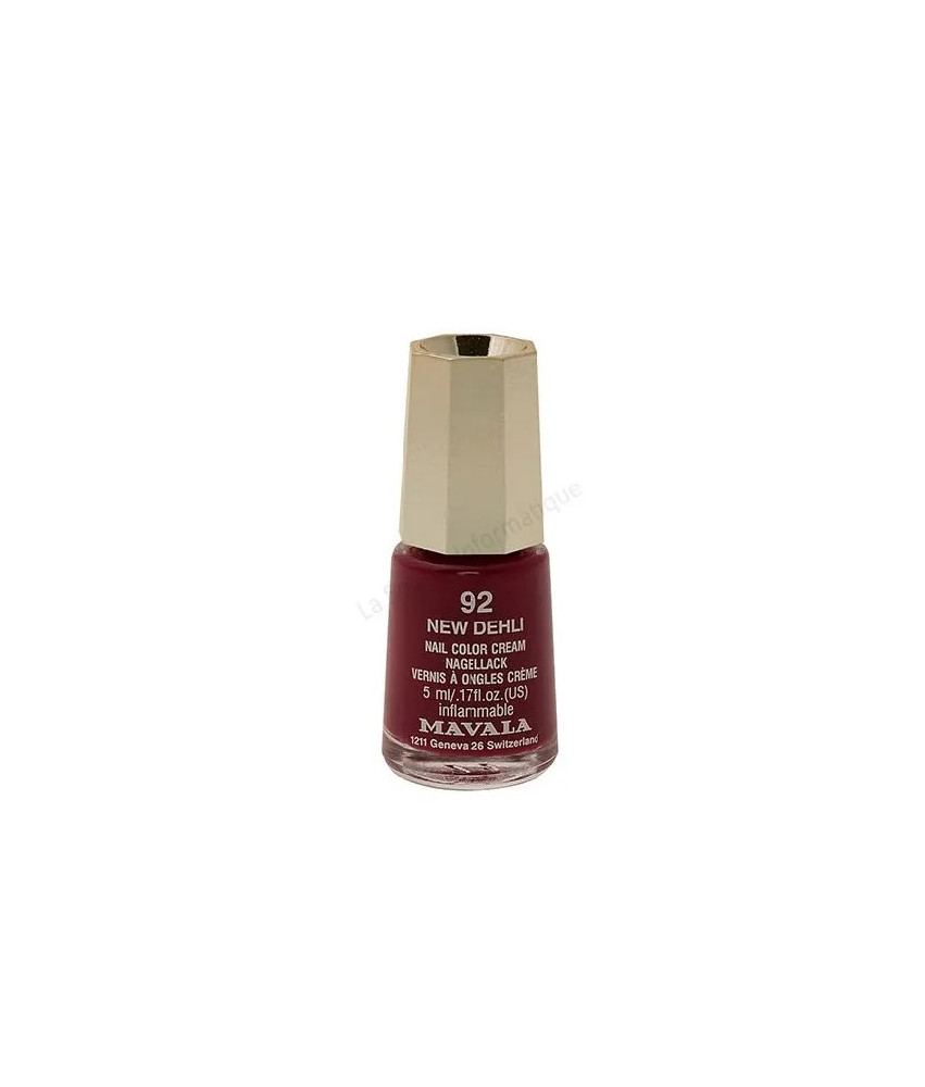 Vernis à ongles MAVALA New Dehli 92 - Couleur intense de 5ml