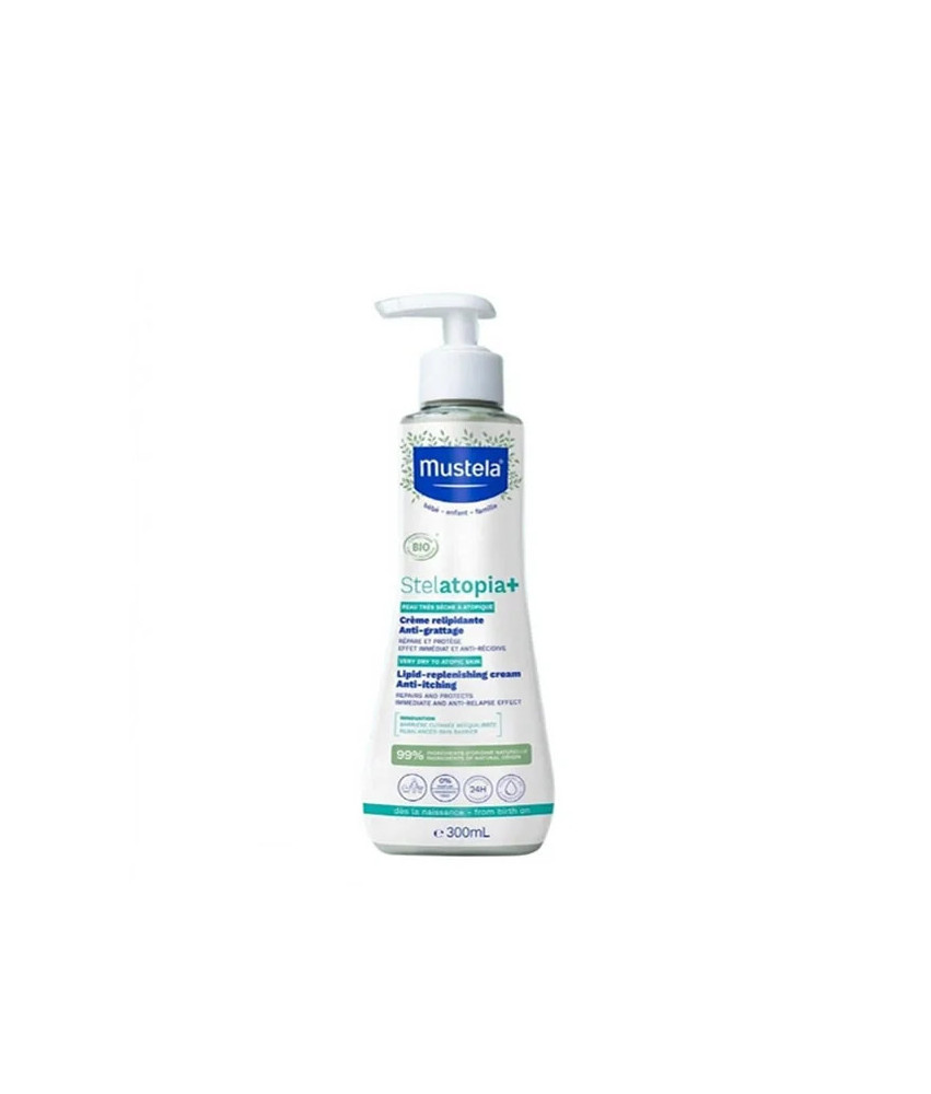 Apaisez les peaux sensibles avec Mustela Stelatopia+ Bio 300ml