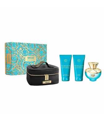 Coffret 4 produits Versace Dylan Turquoise 100ml Eau de Toilette