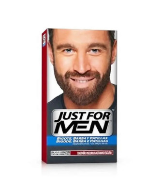 Sublimez votre style avec Just For Men Moustache et Barbe Châtain Foncé