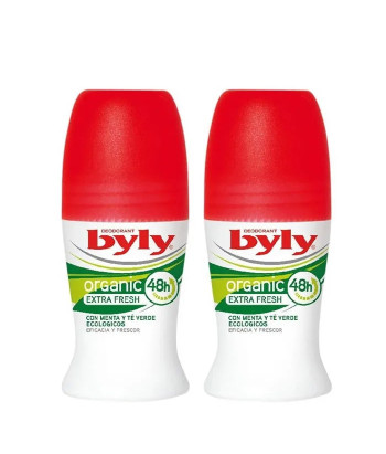 Déodorant Roll On Byly Organic Extra Fresh 2x50ml