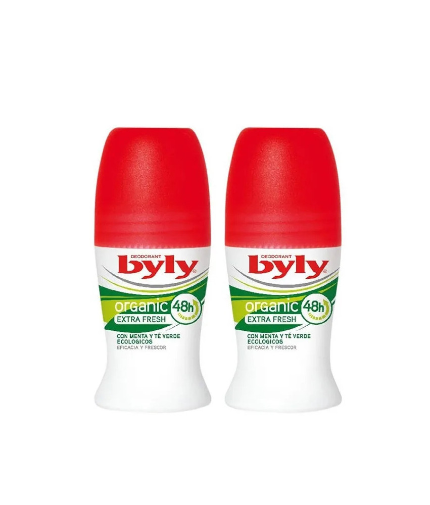 Déodorant Roll On Byly Organic Extra Fresh 2x50ml