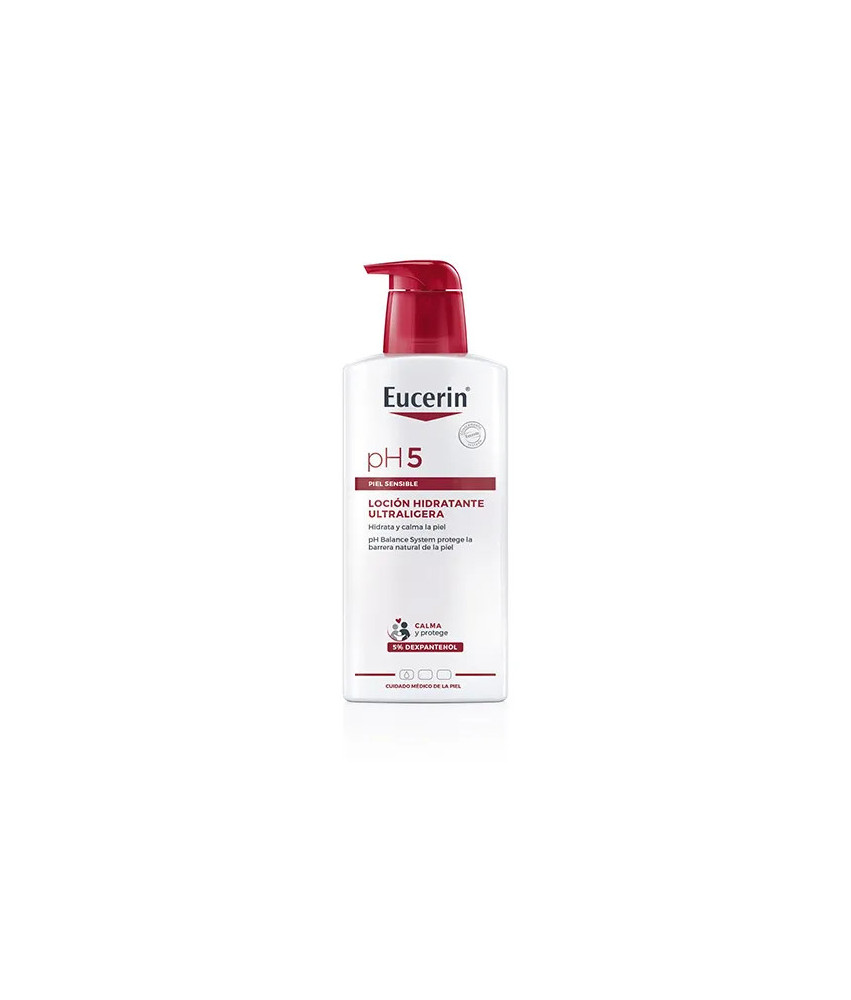 Hydratation légère avec la Lotion Eucerin pH5 Ultra 400ml