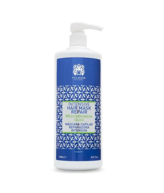 Masque capillaire réparateur intense à l'olive méditerranéenne Valquer 1000ml