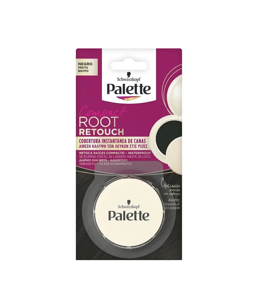 Coloration racines Schwarzkopf Palette Compact Noir