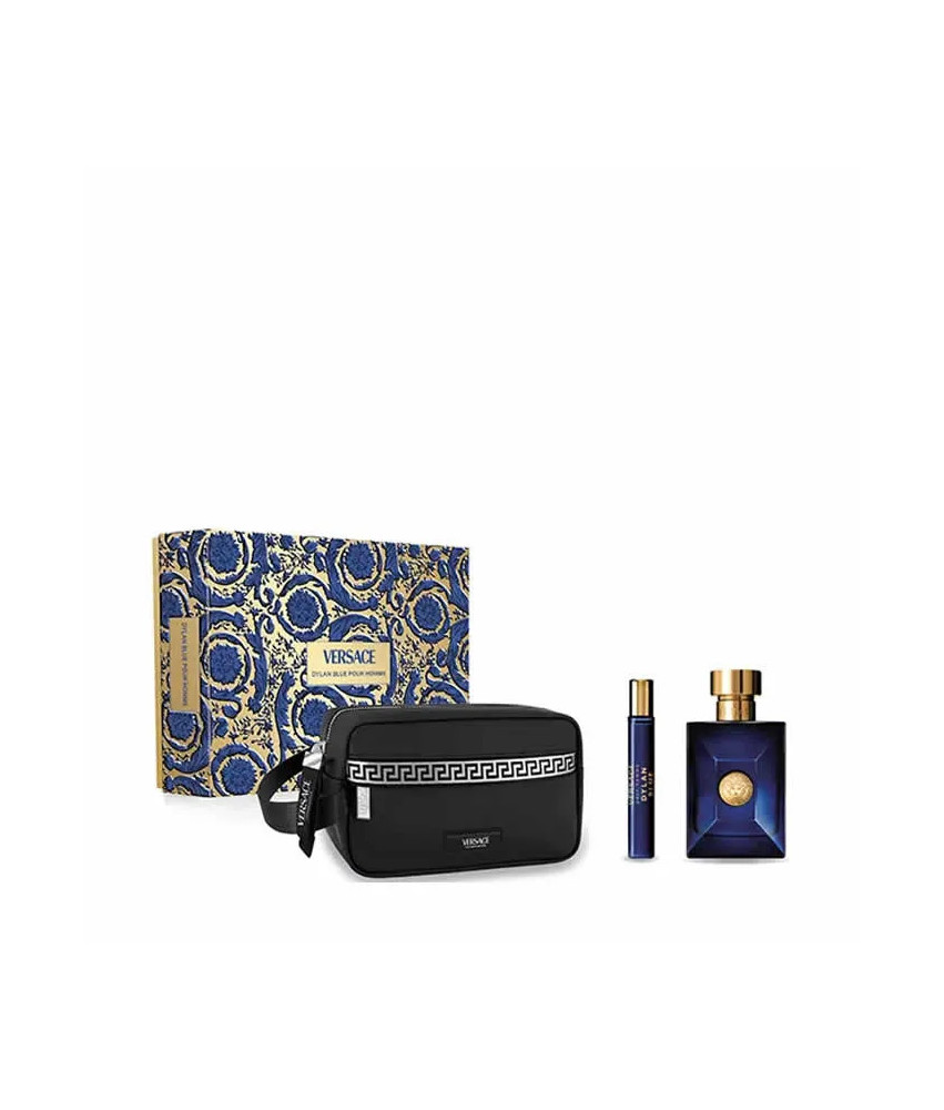 Coffret Versace Dylan Blue pour Homme 100ml: Trio Parfumé