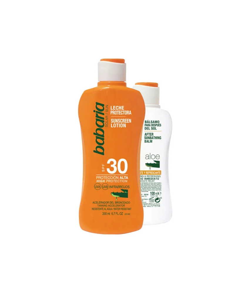 Coffret 2 Produits Babaria Sun Sunscreen SPF30 200ml
