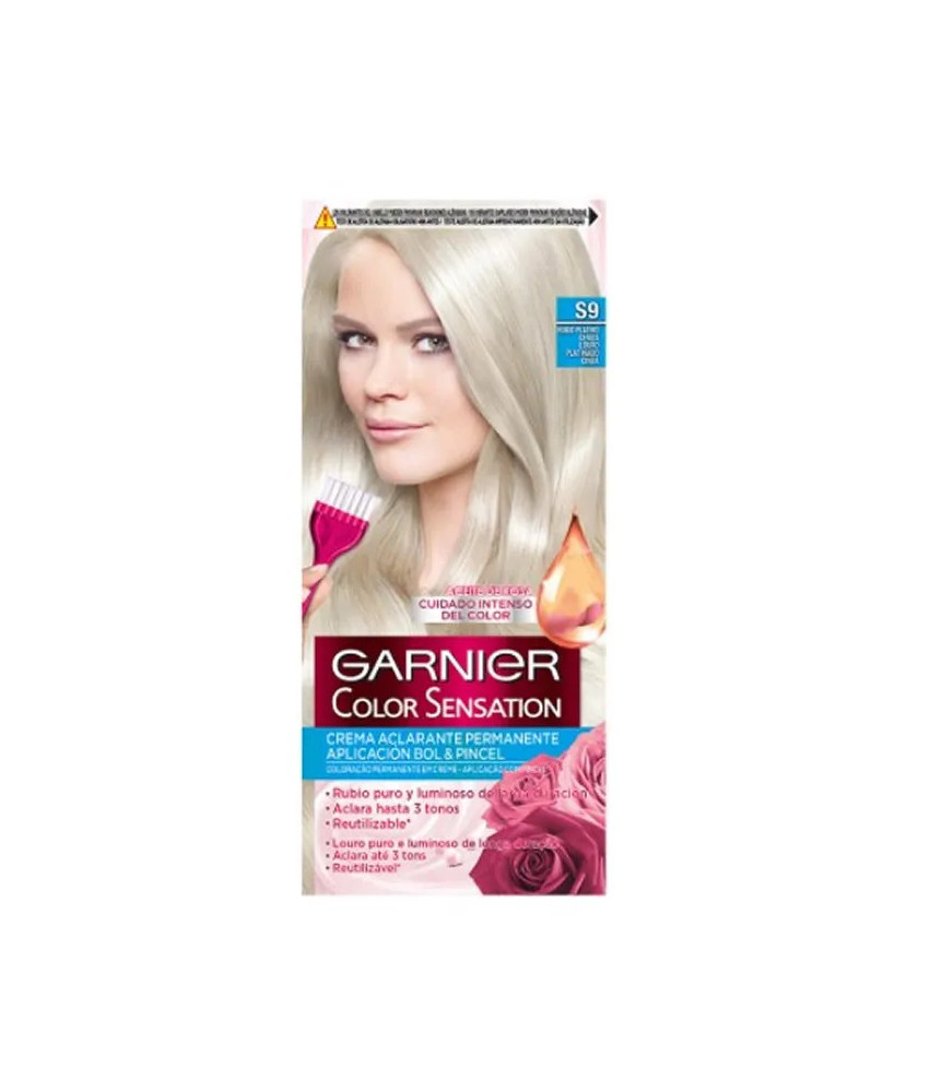 Coloration Garnier Color Sensation S9 Blond Cendré Platine