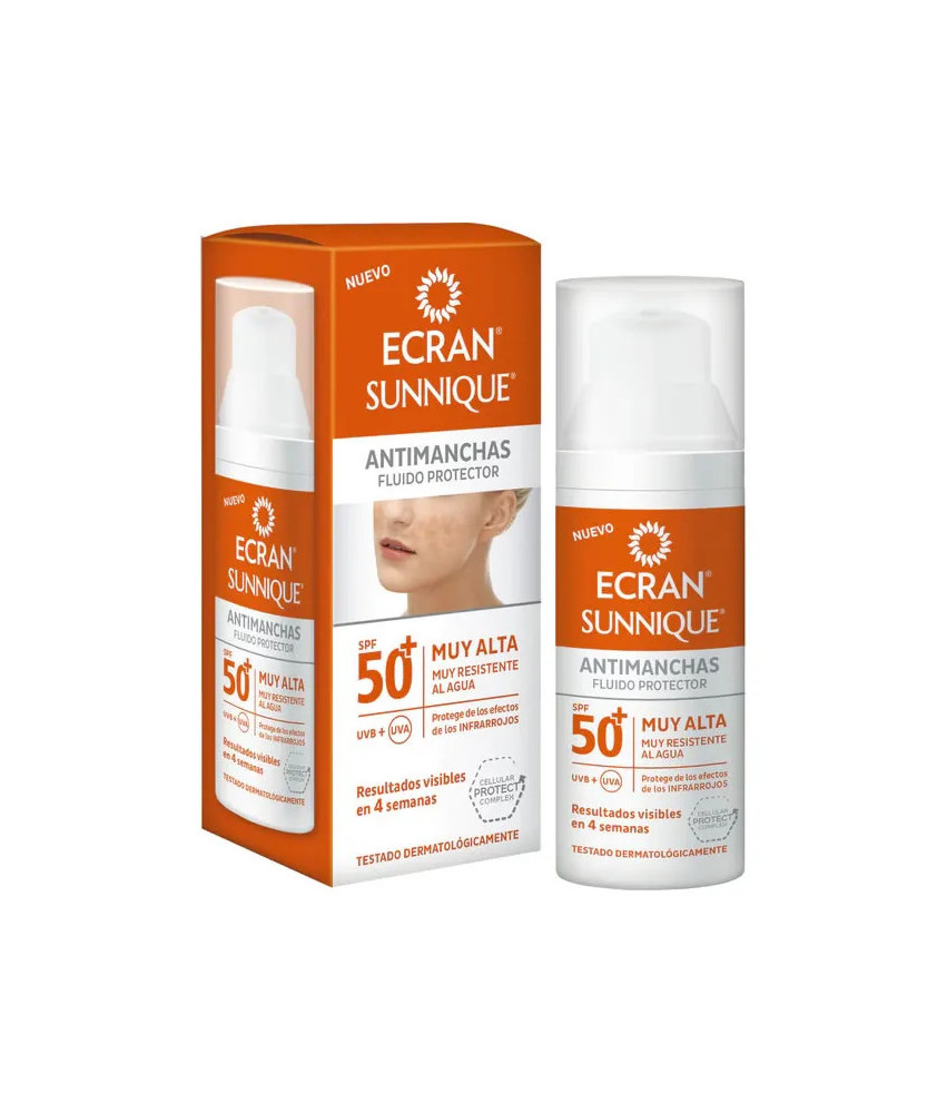 Protection efficace contre les taches solaires - Ecran Sunnique SPF50+