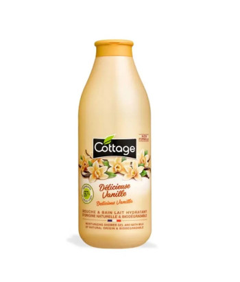 Douche & Bain Lait Hydratant Vanille 750ml - Cottage