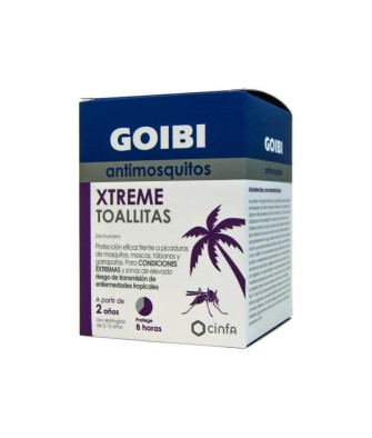 Lingettes Anti-Moustiques Goibi Xtreme - Protection 16 Unités