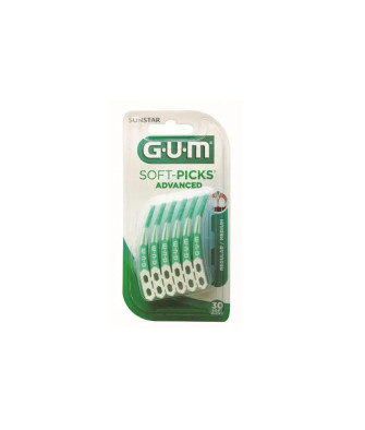 Gum Soft Picks Advanced Regular 30 Unités: Nettoyez en douceur