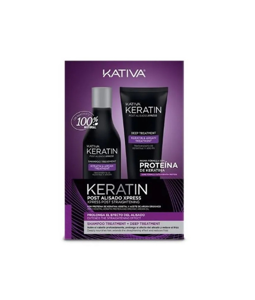 Duo Kativa Keratin Xpress pour cheveux lissés