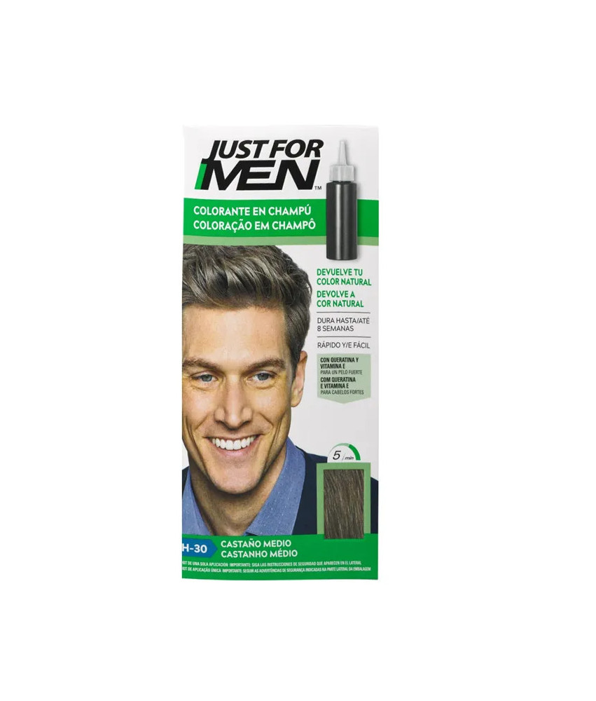 Shampooing colorant brun moyen 30ml - Pour des cheveux au top !
