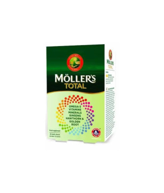 Möller's Total Multivitamines + Omega-3: 28 comprimés + 28 perles