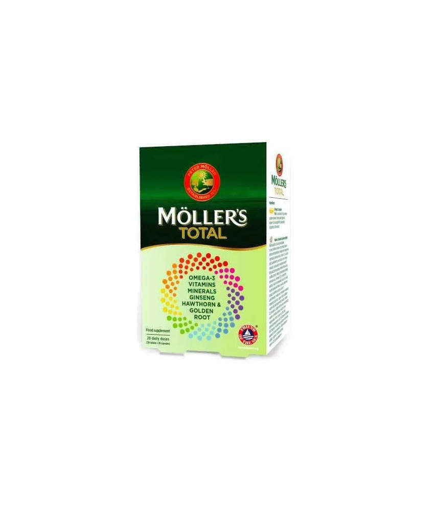 Möller's Total Multivitamines + Omega-3: 28 comprimés + 28 perles