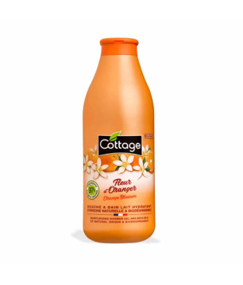 Gel Douche et Lait de Bain Fleur D'Oranger 750ml Cottage