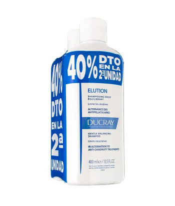 Shampooing Ducray Elution DermoProtecteur 2x400ml
