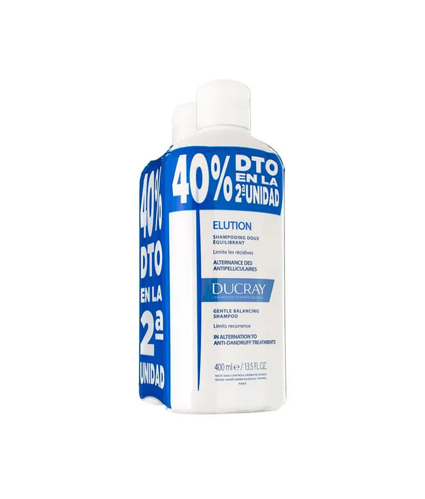 Shampooing Ducray Elution DermoProtecteur 2x400ml