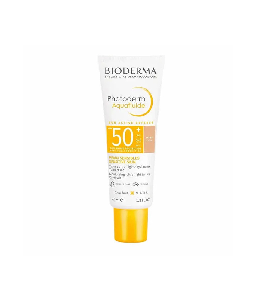 Protection solaire Bioderma Photoderm Max Aquafluide Clair SPF50+ 40ml