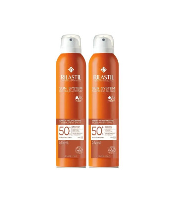 Double pack: Spray transparent SPF50+ Rilastil Sun System