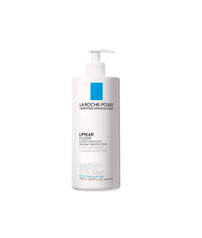 La Roche Posay Lipikar Fluide 750ml - Hydratation légère pour peaux sensibles